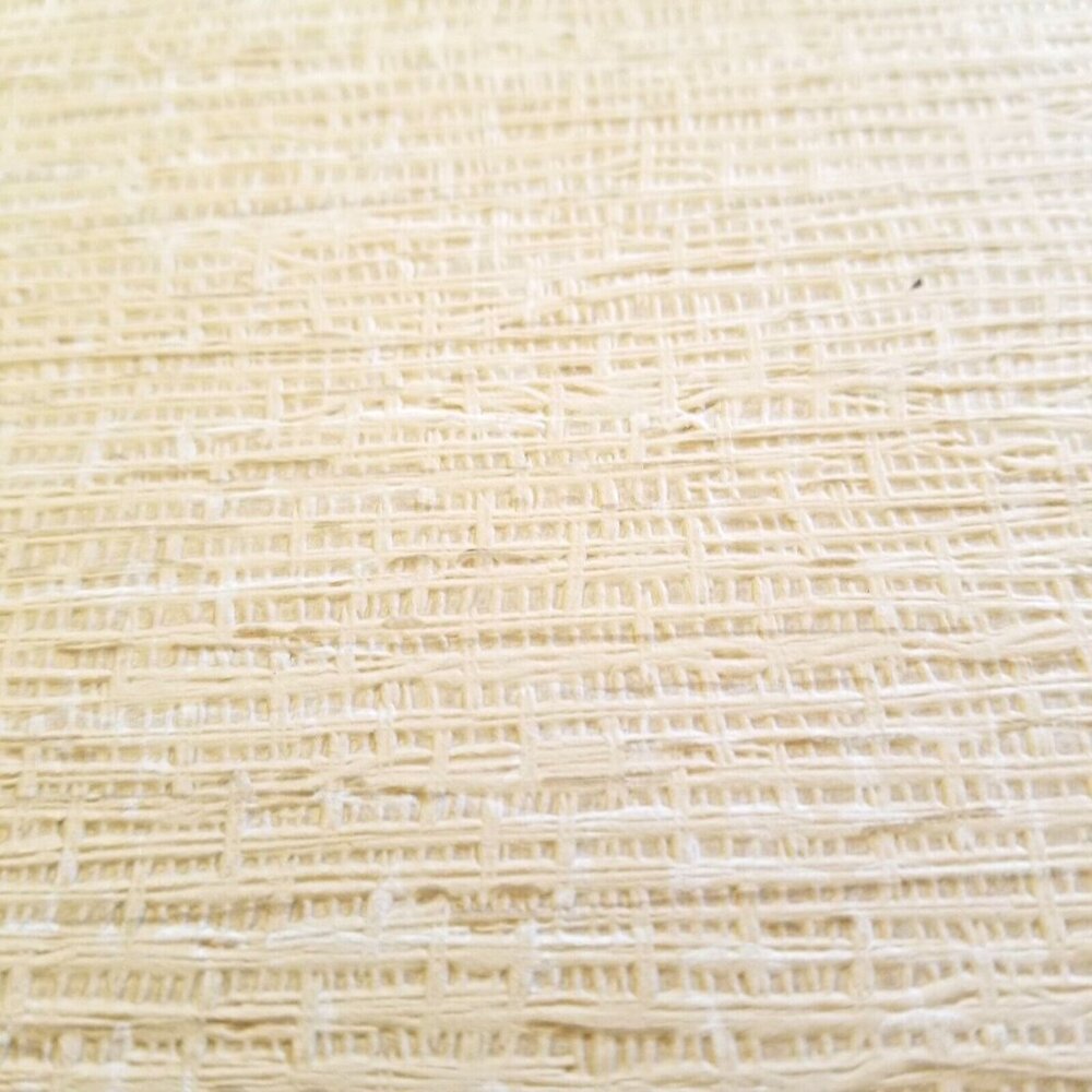 Vtg Wallpaper Sample Sheet Neutral Colors Weaved Texture Craft Supply Dollhouse